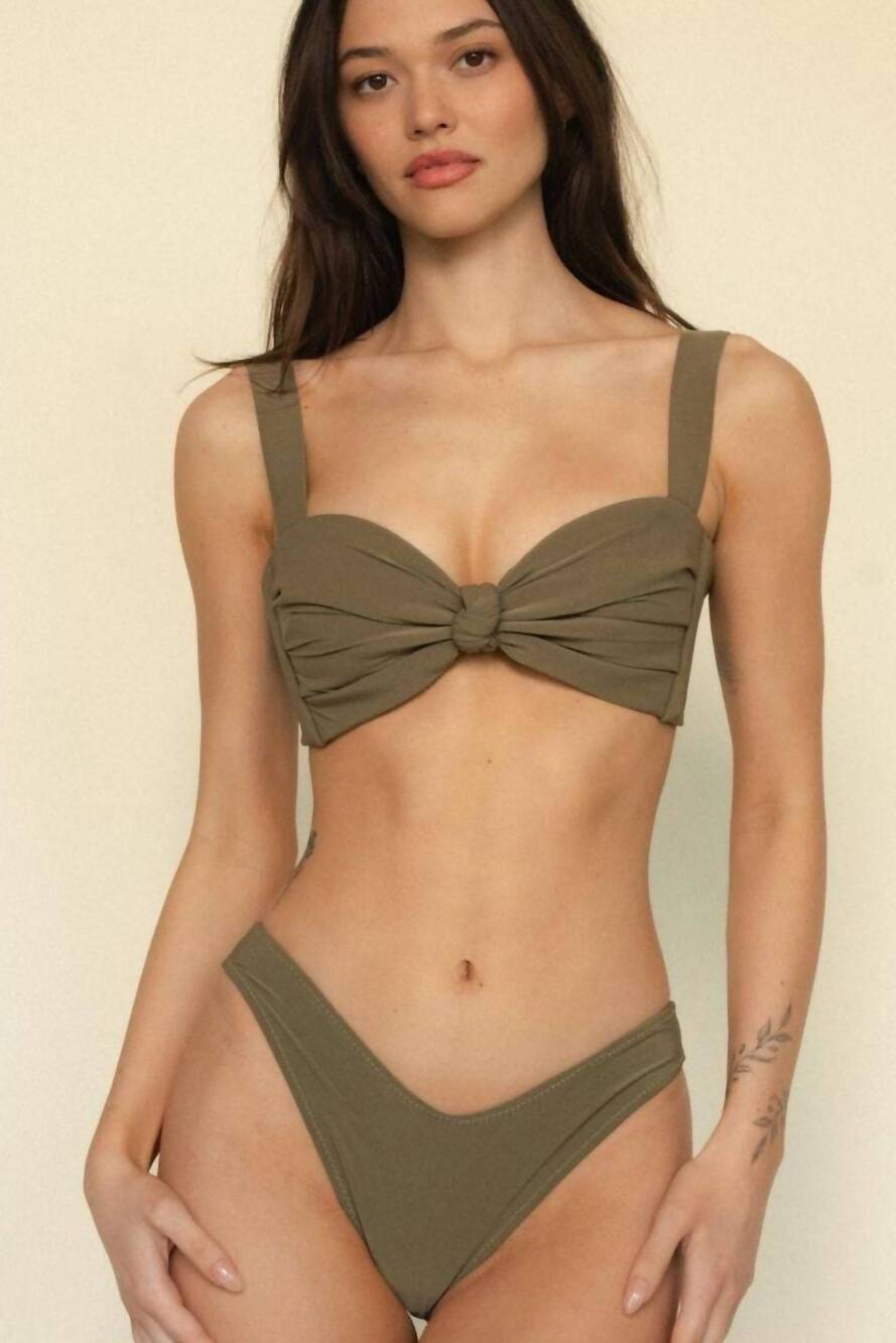 NEW MONTCE lulu bikini bottom in khaki